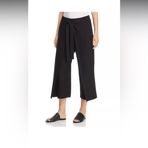 NWT Eileen Fisher Tie Front Crop Pant - Picture 1 of 2